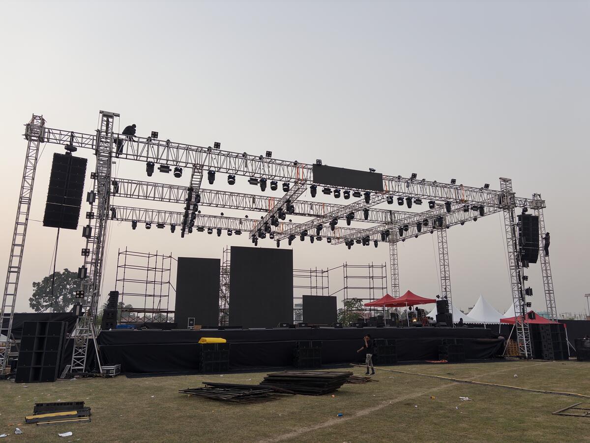 Concert crowd at a large-scale production by Dhwani Entertainment