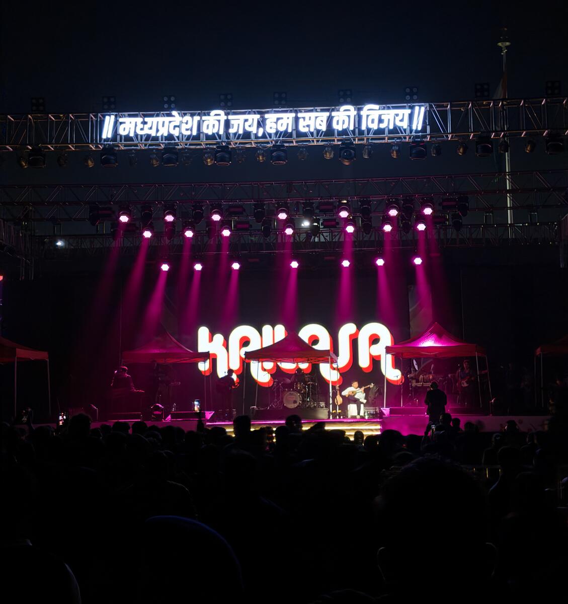 Kailash Kher at TT Nagar Stadium — scaling up to stadium-grade production